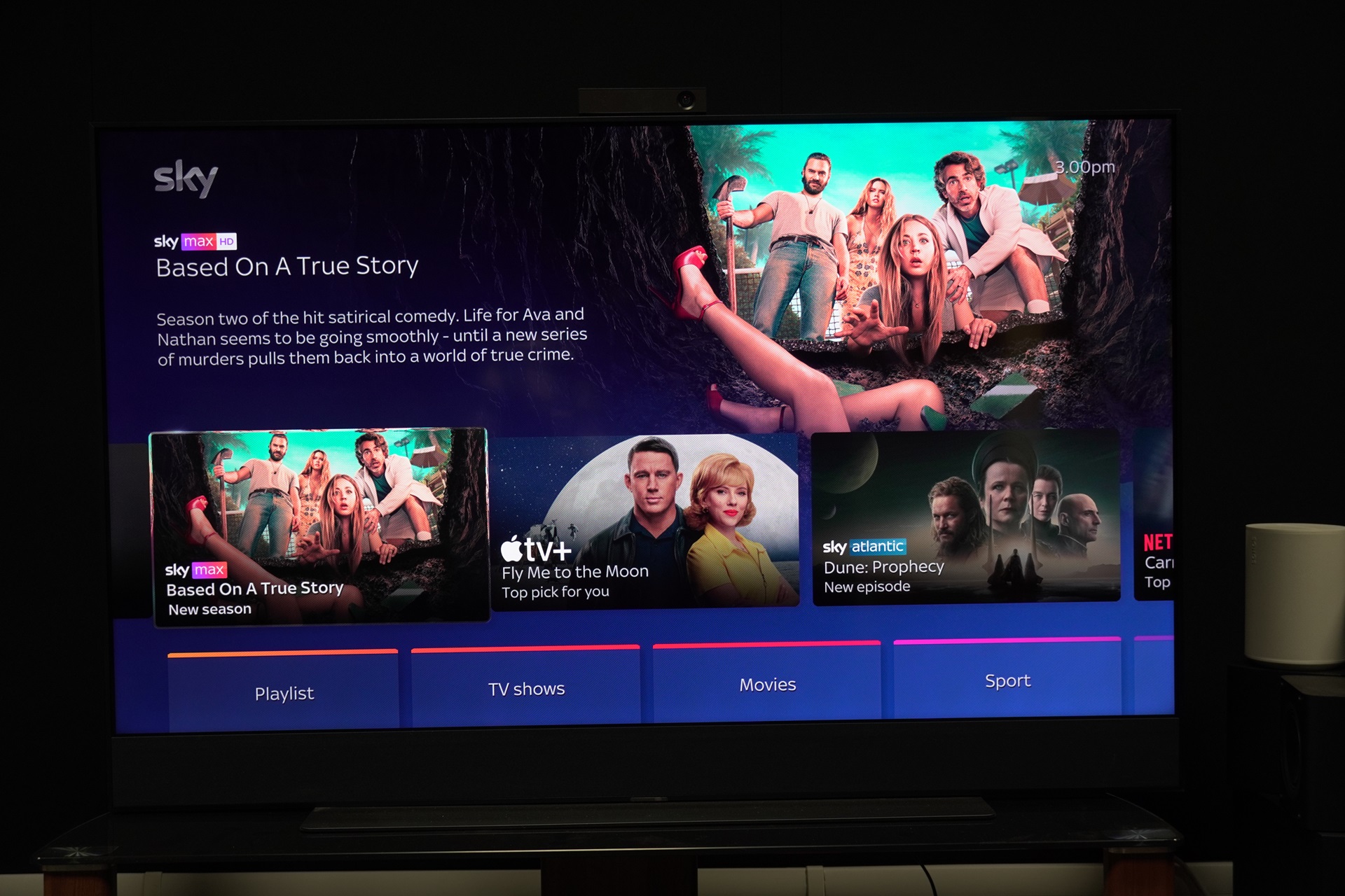 How to favourite TV shows and films on Sky Glass